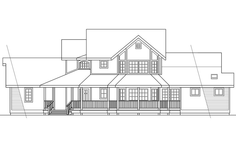 Architectural House Design - Exterior - Other Elevation 1 for Country House Plan #124-173 - 3 bed, 2.5 bath