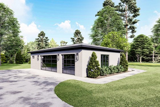 Exterior - Other Elevation 1 for Contemporary House Plan #923-286 - 3 bed, 3 bath