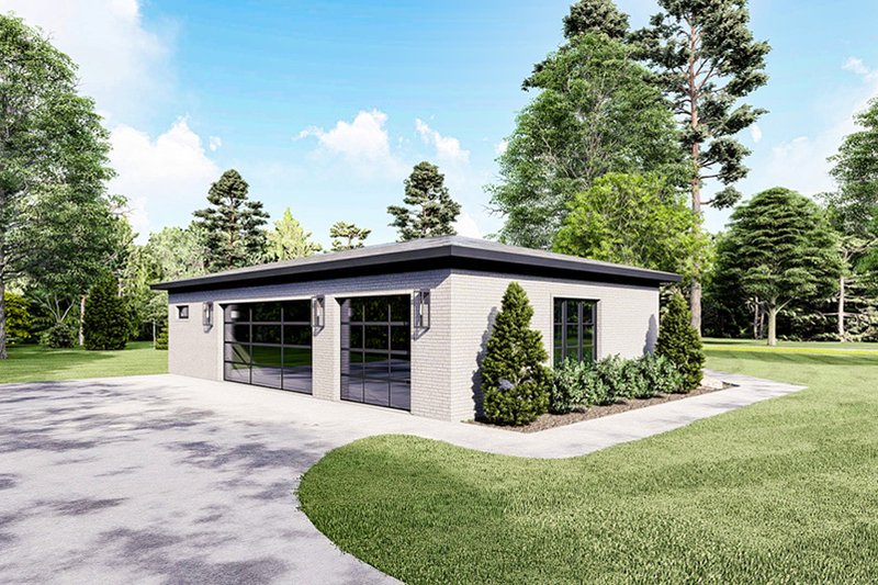 Dream House Plan - Exterior - Other Elevation 1 for Contemporary House Plan #923-286 - 3 bed, 3 bath