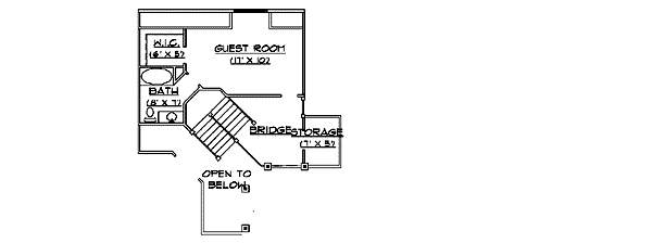 European Floor Plan - Upper Floor Plan #5-190