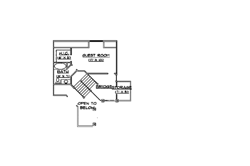 Home Plan - Floor Plan - Upper Floor for European House Plan #5-190 - 6 bed, 6 bath