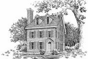Colonial Style House Plan - 2 Beds 3.5 Baths 2598 Sq/Ft Plan #72-382 