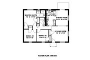 Ranch Style House Plan - 3 Beds 2 Baths 1408 Sq/Ft Plan #117-295 