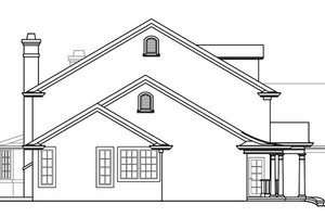 Exterior - Other Elevation for Colonial House Plan #124-216 - 5 bed, 5.5 bath