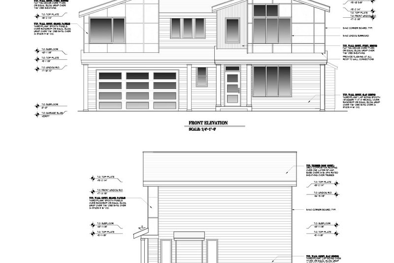 House Design - Exterior - Other Elevation for Contemporary House Plan #53-728 - 3 bed, 2.5 bath