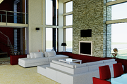 Modern Style House Plan - 4 Beds 6 Baths 5164 Sq/Ft Plan #542-1 