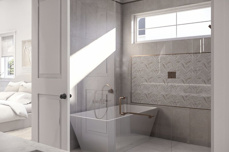 House Blueprint - Interior - Master Bathroom 2 for Beach House Plan #455-761 - 4 bed, 4.5 bath