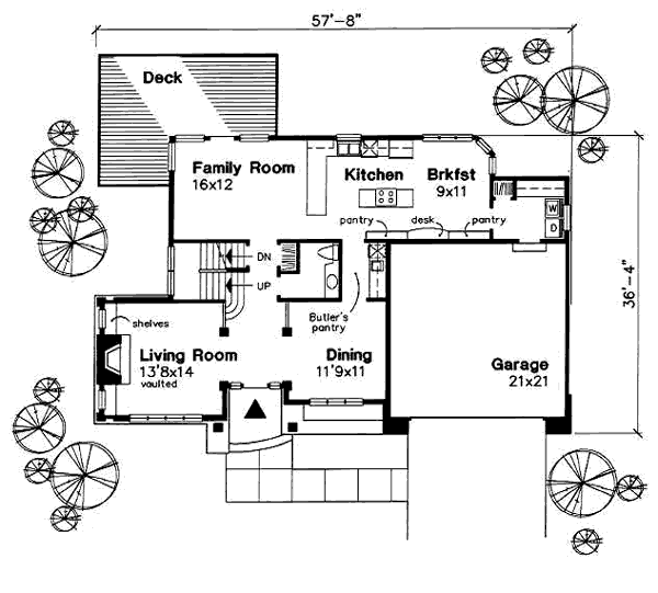 Traditional Floor Plan - Main Floor Plan #50-164