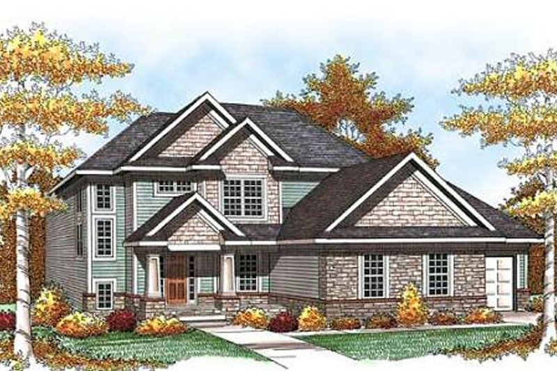 Craftsman Style House Plan - 3 Beds 2.5 Baths 2074 Sq/Ft Plan #70-933