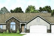 Traditional Style House Plan - 3 Beds 2 Baths 1483 Sq/Ft Plan #58-179 