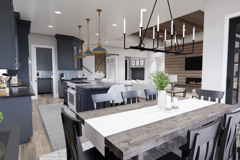 House Blueprint - Interior - Dining Room for Farmhouse House Plan #51-1228 - 3 bed, 2 bath