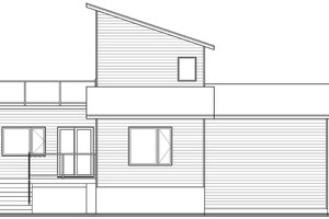 Exterior - Rear Elevation for Modern House Plan #23-2719 - 2 bed, 2 bath