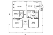 Southern Style House Plan - 3 Beds 2 Baths 1670 Sq/Ft Plan #81-274 