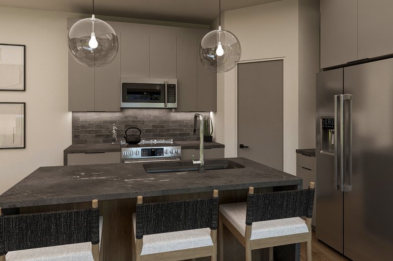 House Plan Design - Interior - Kitchen 1 for Modern House Plan #455-824 - 3 bed, 3 bath