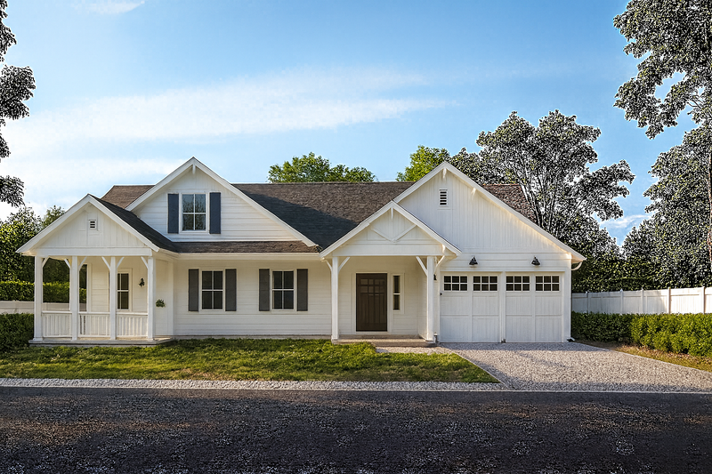 House Blueprint - Photo 5 for Farmhouse House Plan #1109-26 - 3 bed, 3.5 bath
