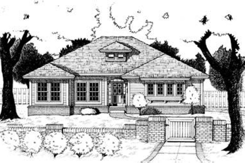 House Design - Traditional Exterior - Front Elevation Plan #20-471