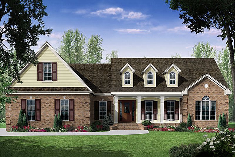 Home Plan - Traditional style Country Design elevation