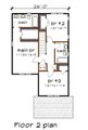 Craftsman Style House Plan - 3 Beds 2.5 Baths 1369 Sq/Ft Plan #79-327 
