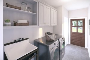 Interior - Laundry 1 for Farmhouse House Plan #44-227 - 3 bed, 2 bath