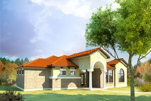 Exterior - Other Elevation for Mediterranean House Plan #80-165 - 4 bed, 3 bath