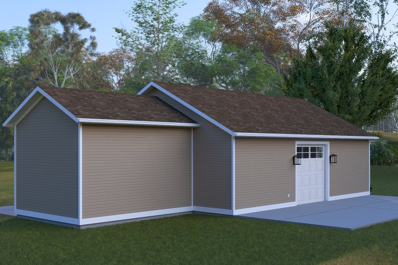House Blueprint - Exterior - Rear Elevation 2 for Traditional House Plan #1060-480, 0 bath