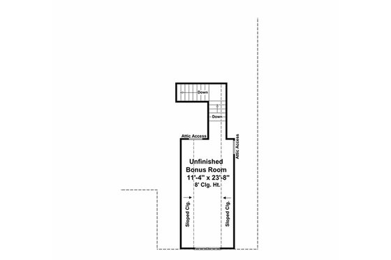 Floor Plan - Other Floor for Craftsman House Plan #21-303 - 3 bed, 2 bath