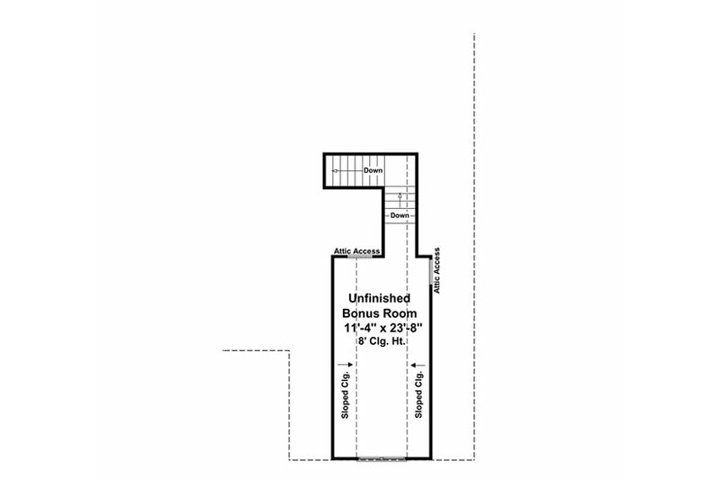 Dream House Plan - Floor Plan - Other Floor for Craftsman House Plan #21-303 - 3 bed, 2 bath