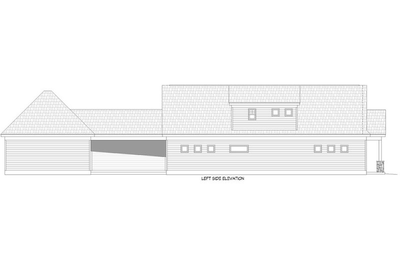 Dream House Plan - Exterior - Other Elevation for Cabin House Plan #932-19 - 3 bed, 2 bath