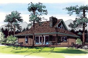 Country Exterior - Front Elevation Plan #312-545