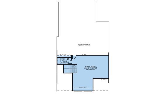 Floor Plan - Upper Floor for Farmhouse House Plan #923-174 - 2 bed, 3 bath