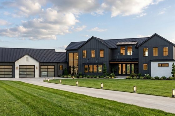 Exterior - Front Elevation for Contemporary House Plan #1064-367 - 4 bed, 4.5 bath