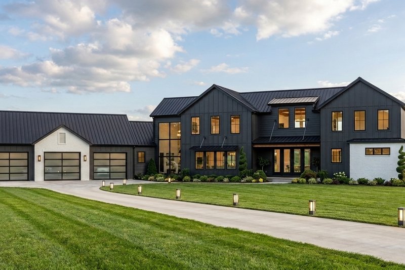 Exterior - Front Elevation 2 for Contemporary House Plan #1064-367 - 4 bed, 4.5 bath