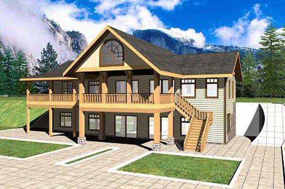 Exterior - Other Elevation for Ranch House Plan #117-567 - 2 bed, 2.5 bath