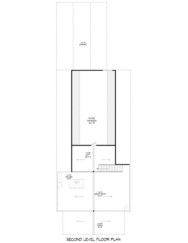 Architectural House Design - Country Floor Plan - Upper Floor Plan #932-613