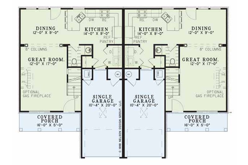 Dream House Plan - Floor Plan - Main Floor for Traditional House Plan #17-2012 - 3 bed, 2.5 bath