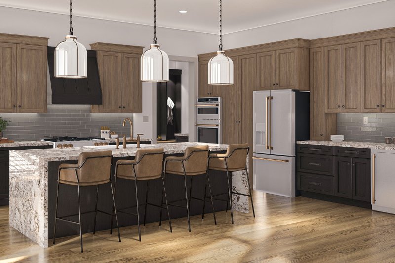 House Plan Design - Interior - Kitchen 2 for Beach House Plan #455-494 - 2 bed, 2.5 bath
