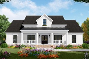 Country Exterior - Front Elevation Plan #21-456