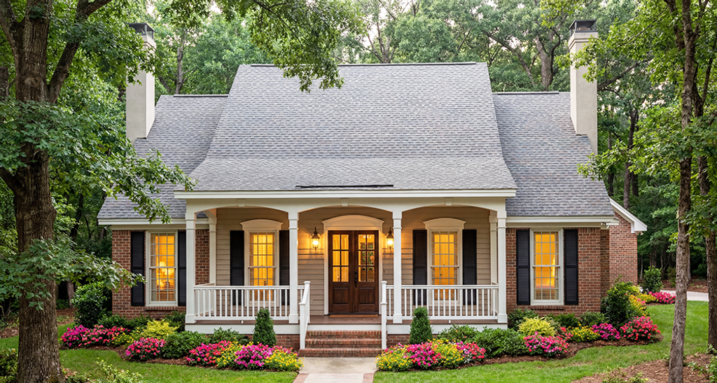 Exterior - Front Elevation 2 for Southern House Plan #406-179 - 3 bed, 2.5 bath
