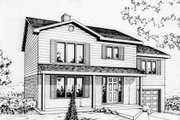 Traditional Style House Plan - 3 Beds 1.5 Baths 1964 Sq/Ft Plan #25-4257 