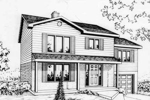 Traditional Exterior - Front Elevation Plan #25-4257