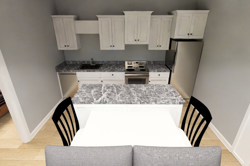 House Blueprint - Interior - Kitchen 2 for Modern House Plan #513-2446 - 2 bed, 2 bath