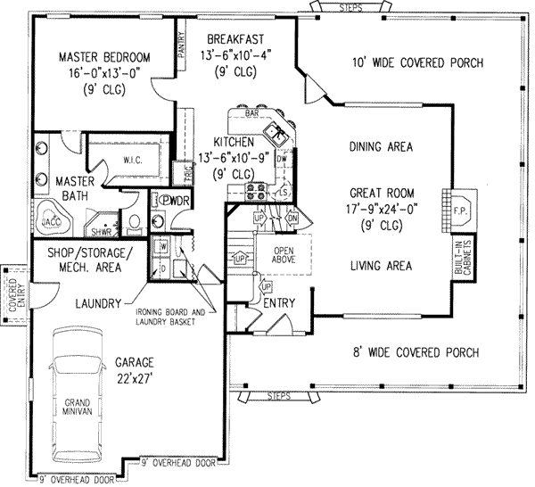 Country Floor Plan - Main Floor Plan #11-207