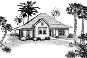Cottage Exterior - Front Elevation Plan #410-246