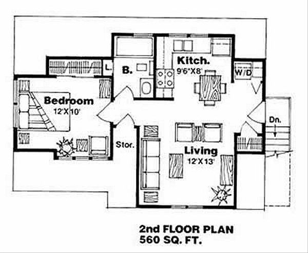 Traditional Floor Plan - Upper Floor Plan #116-131