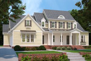 Country Exterior - Front Elevation Plan #927-982
