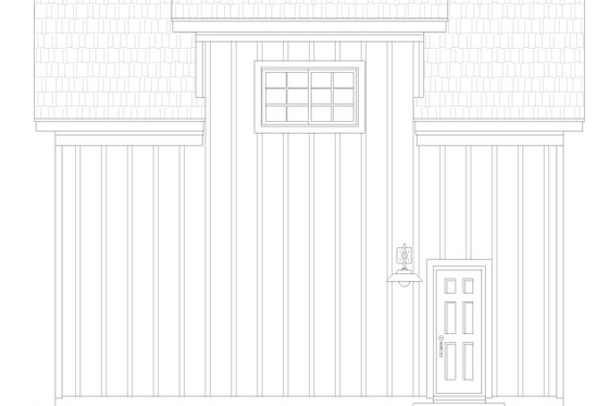 Exterior - Other Elevation for Country House Plan #932-1210, 1 bath