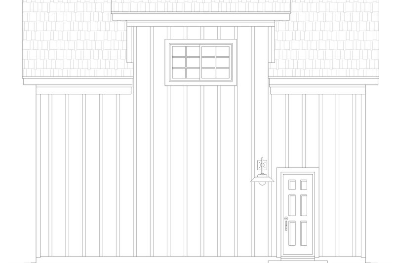 Architectural House Design - Exterior - Other Elevation for Country House Plan #932-1210, 1 bath