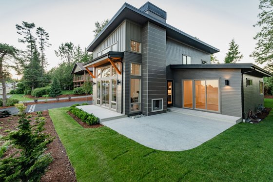 Exterior - Front Elevation 15 for Contemporary House Plan #1070-14 - 3 bed, 2.5 bath