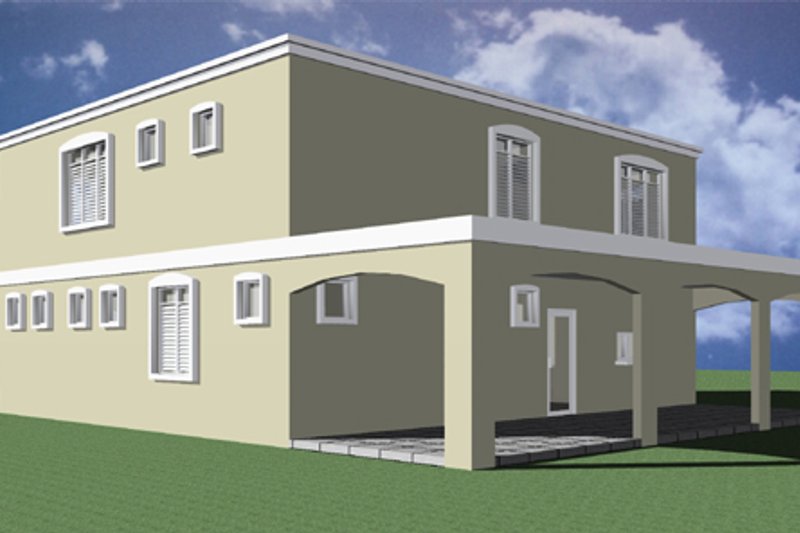 Dream House Plan - Exterior - Rear Elevation for Modern House Plan #495-4 - 3 bed, 2.5 bath