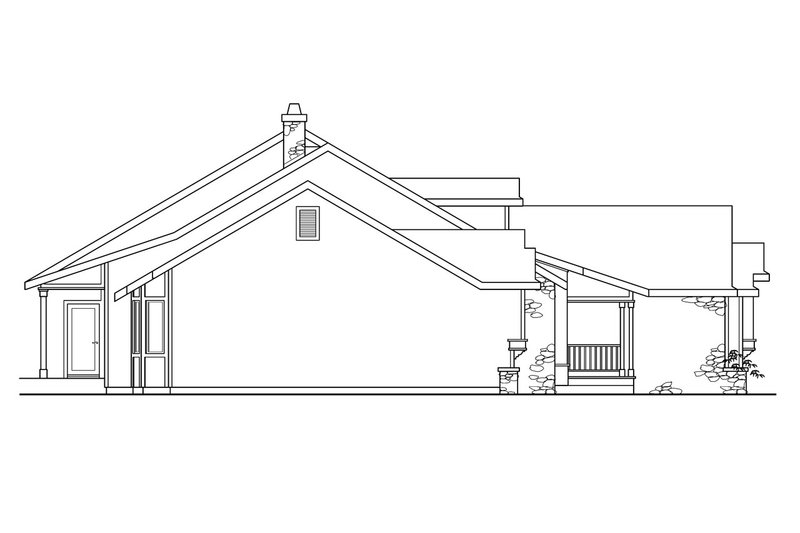 Home Plan - Exterior - Other Elevation 1 for Traditional House Plan #124-200 - 3 bed, 2.5 bath